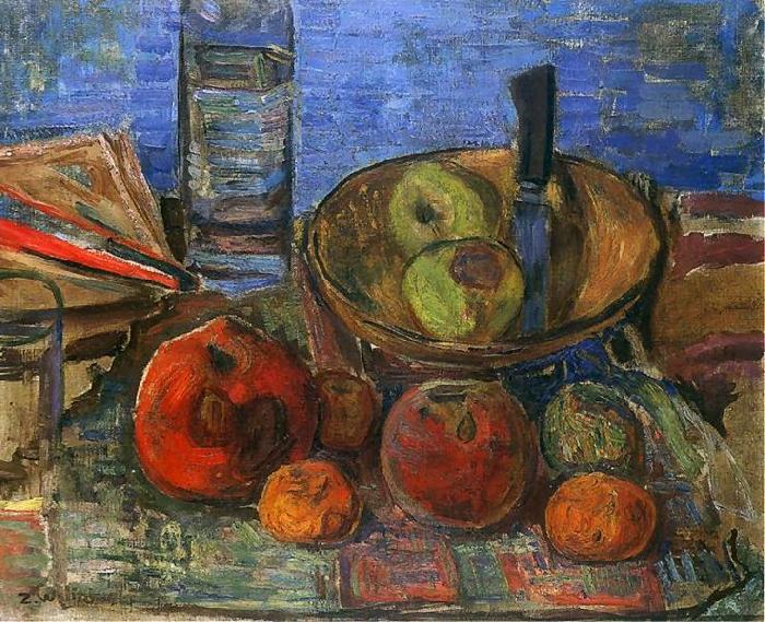 Zygmunt Waliszewski Still life with apples Sweden oil painting art